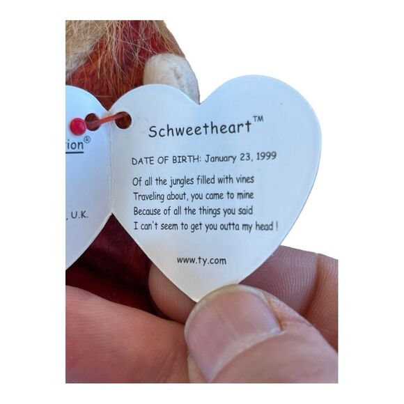 Schweetheart the Orangutan Monkey 1999 Retired TY Beanie Baby PE Pellets EUC - Picture 8 of 8